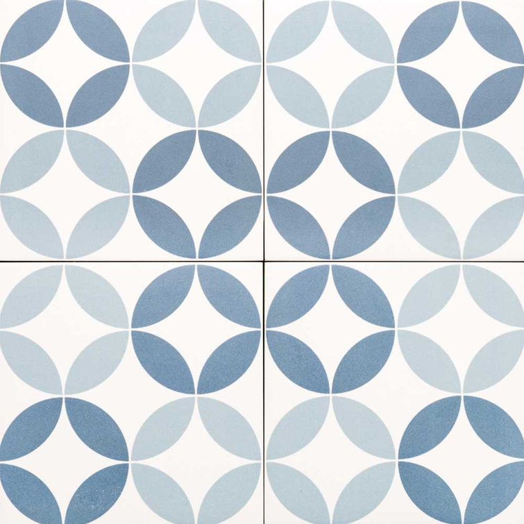 Twinkle 8.7" x 8.7" Porcelain Patterned Matte Wall & Floor Tile