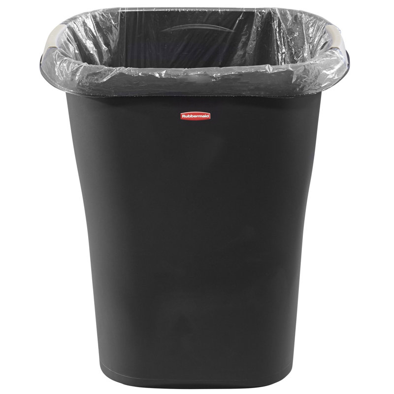 Plastic Open Kitchen Trash Can - 8 Gallons