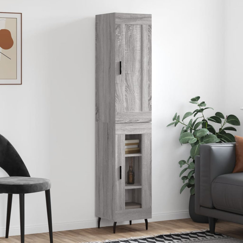 34.5cm Sideboard, Grey Sonoma
