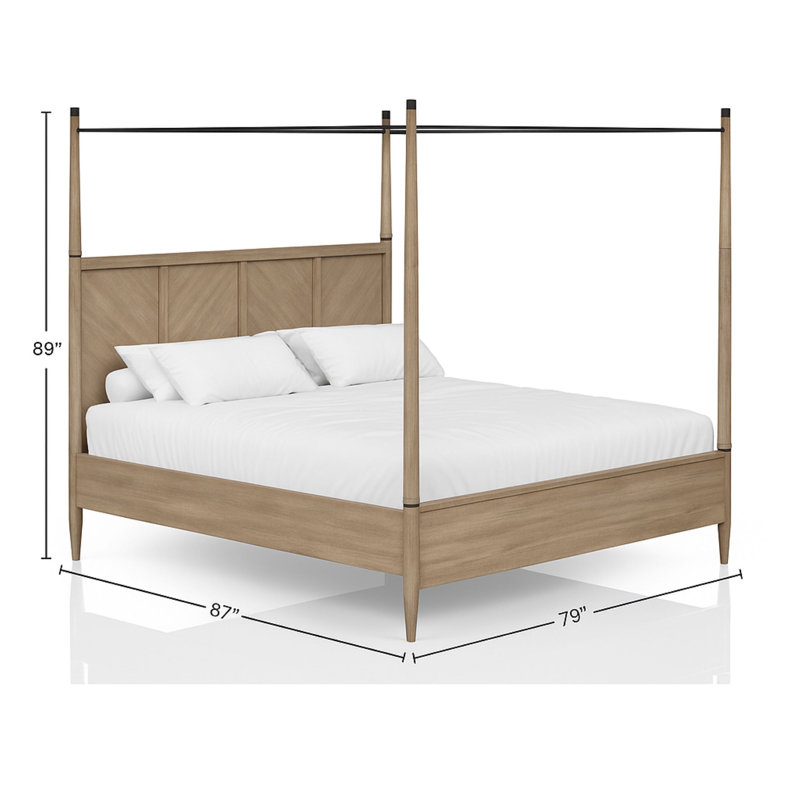 Leflore Heights Canopy Bed, Très grand
