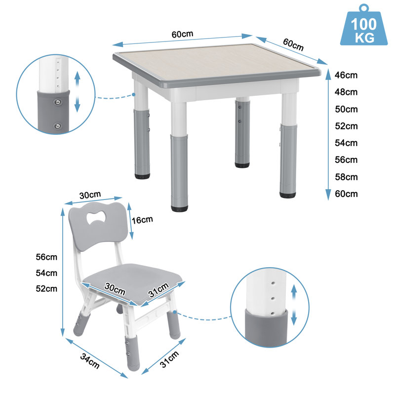 Kids and Chair Set, 80x60cm