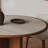 Cave stone slab round dining table set-110377493
