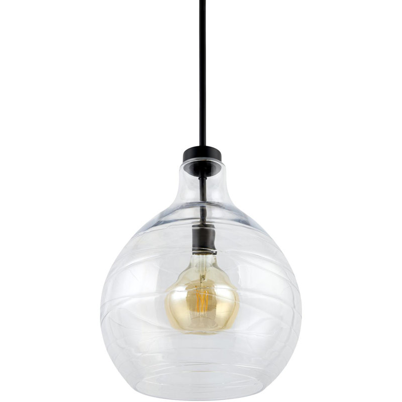 Luminaire suspendu Miguell, Noir mat