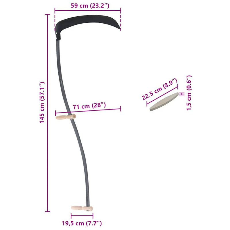 Faux avec outils de jardinage