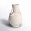 Ceramic Textured Decorative Vase with Ring Handles-1760126921