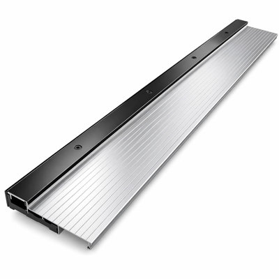 Seuil de porte d'entrée en aluminium robuste, seuil de porte durable pour usage résidentiel, moulin, 5-9 / 16 po