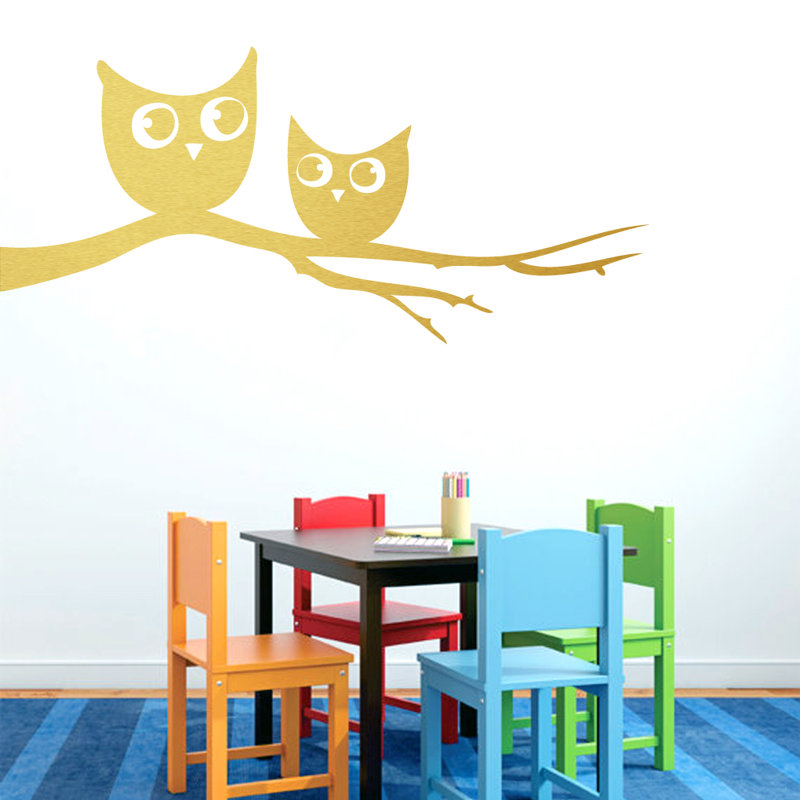 Animals Non-Wall Damaging Wall Decal, Gold