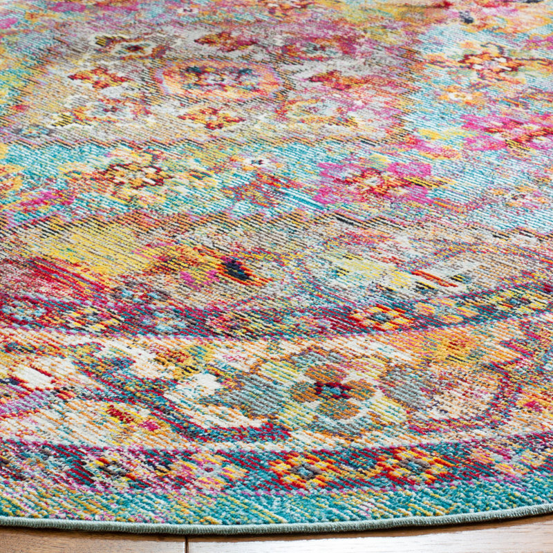 Timpson Crystal Performance Oriental Rug, Round 7'