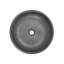 Lavabo de salle de bain vasque circulaire en pierre noire 16,9 po Eden Bath