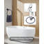 Ensemble de quincaillerie de salle de bain 3 pièces avec quincaillerie de fixation avec anneau à serviette, crochet à serviette et porte-papier hygiénique-111009631