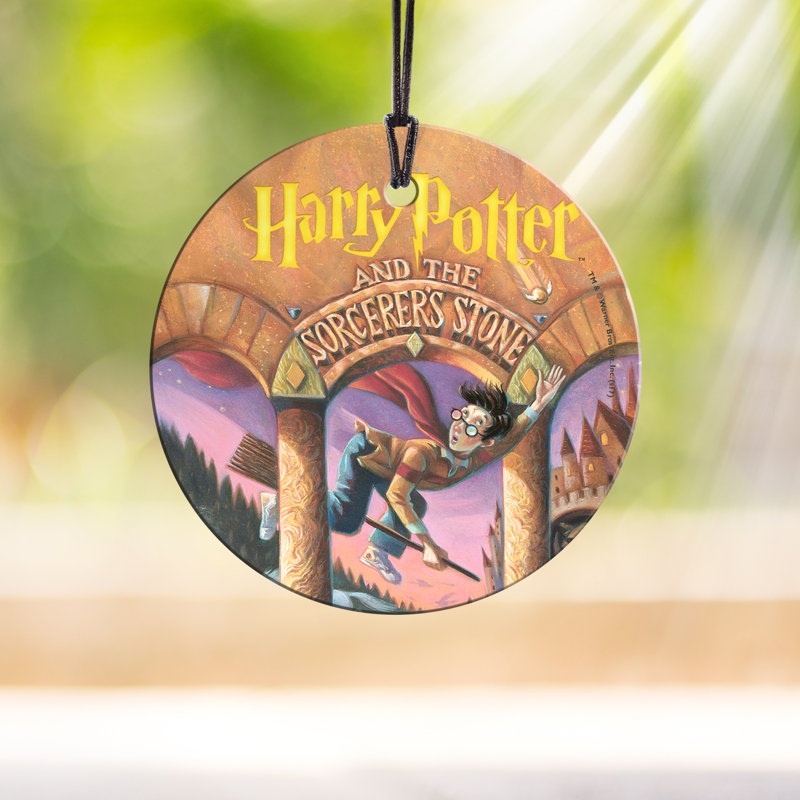 Décoration de cercle en verre à motif à motif suspendu harry potter the sorcerer starfire
