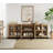 3 In 1 Multifunctional Sideboard Buffet Cabinets With 6 Glass Doors, Modern Sideboard Credenza With Adjustable Shelf And Metal Base, Coffee Bar Cabinet Storage Cabinet For Living Room, Kitchen-74825112