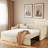 Upholstered Daybed With Pop Up Trundle-555575849
