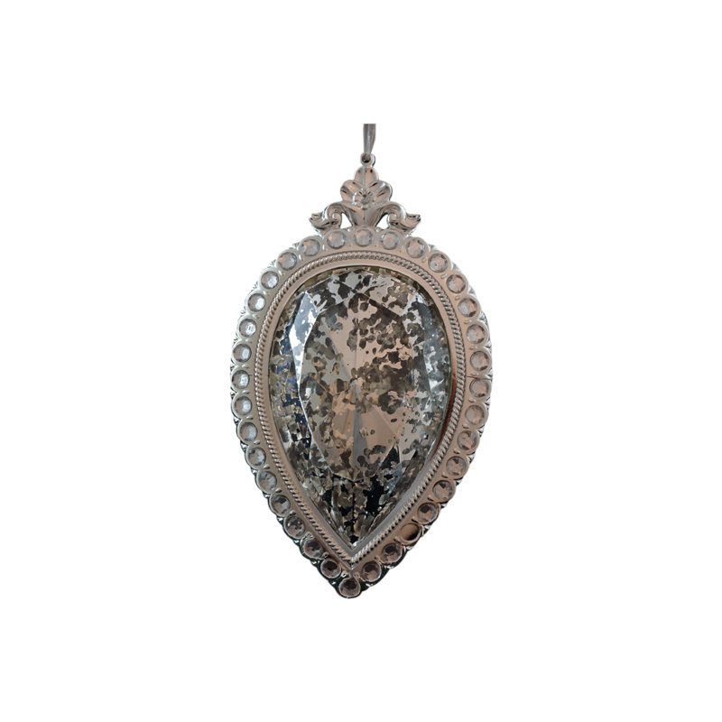 Grand bijou goutte en argent 8,6 po