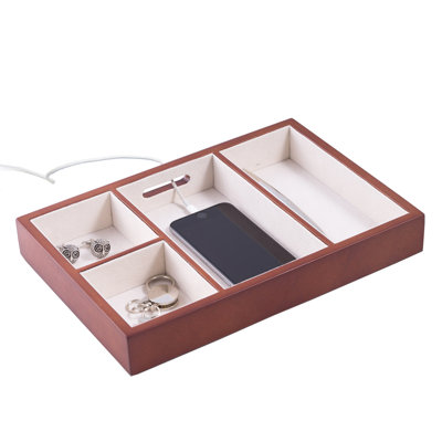 Wood Jewelry Organizer Tray +