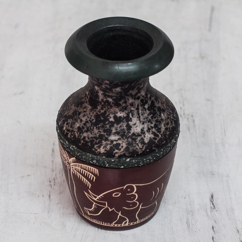 Handmade Solid Wood Table Vase