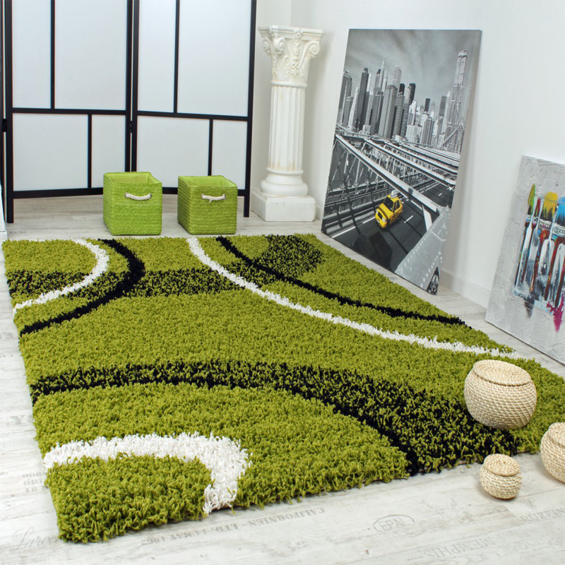 Puzant Abstract Shag Area Rug, Rectangle 240 x 320cm