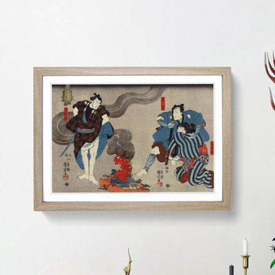 Oyone Magoshichi Taheiji by Utagawa Kuniyoshi - Picture Frame Painting Print