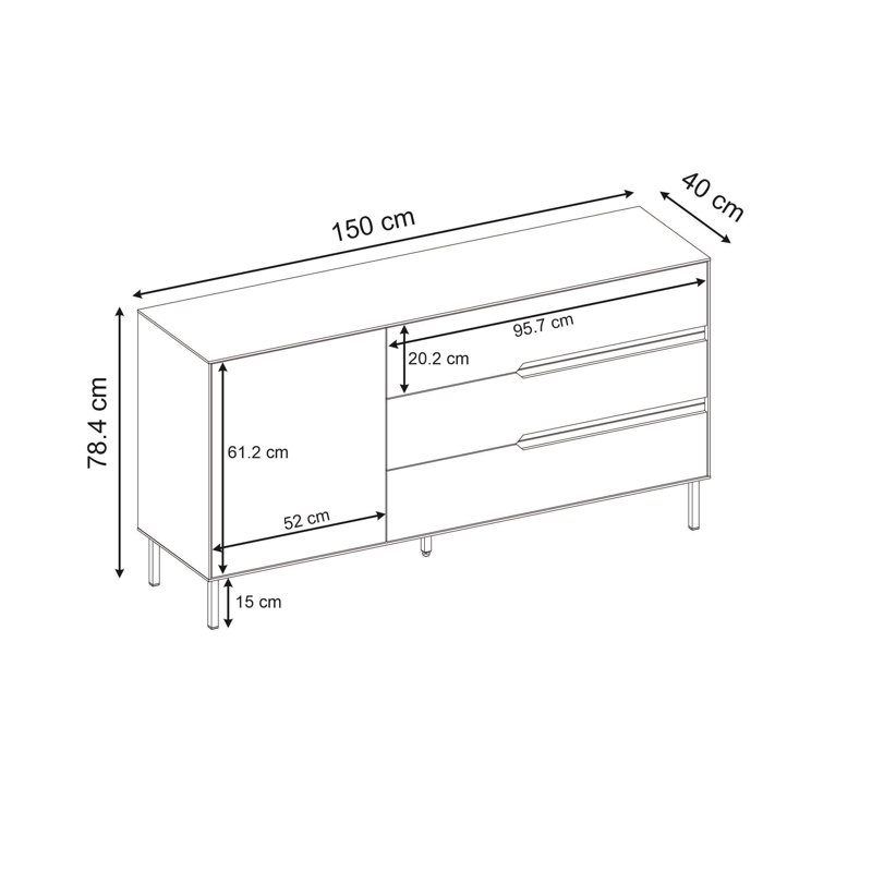 150 cm W Sideboard