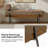 Michalak 48'' W  Industrial Bench with Pillow and Solid Wood Frame-2120191695
