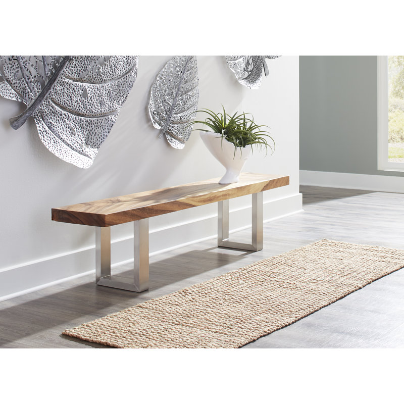 Checker Solid Wood Bench