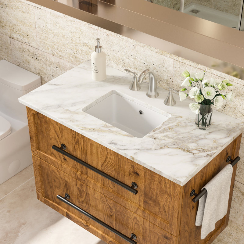Modern Ceramic Rectangular Undermount Sink 18"X12" With Overflow - Stain-, Smooth, For Various Settings White Sleek, To Stains Different Spaces