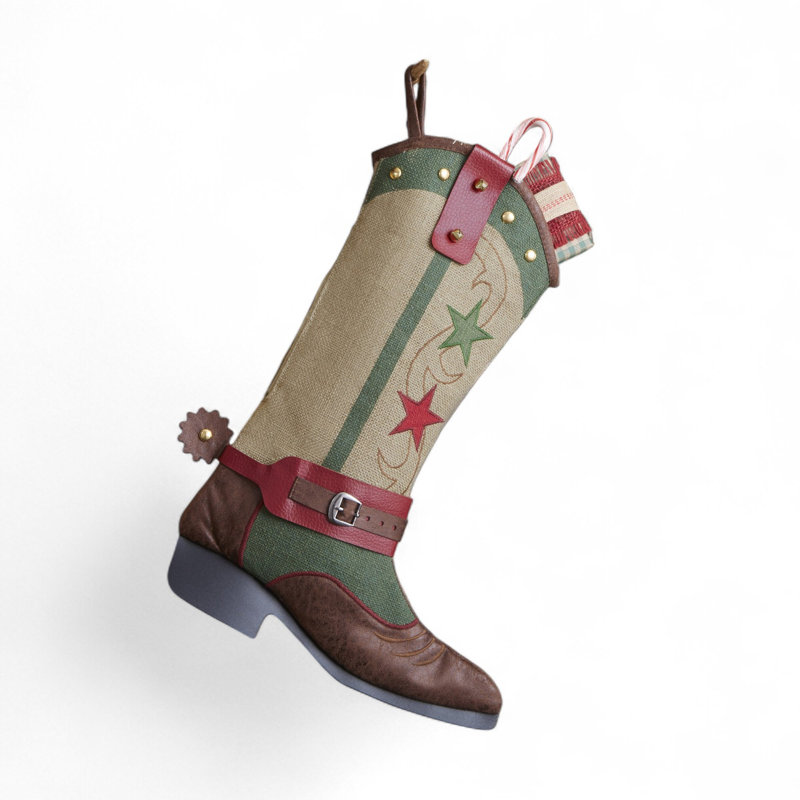 Chaussette de Noël Personalisation Mall Cowboy