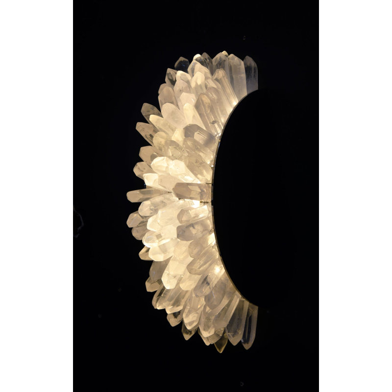 Roxi 1 - Light LED Flush Mounted Sconce, Polished Brass