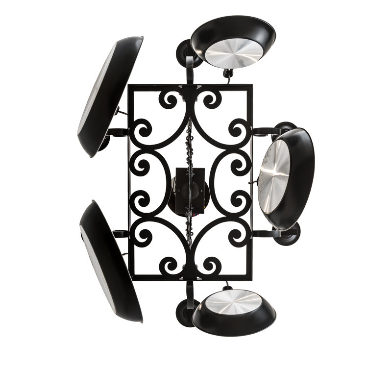 35" Long Elara 6 Light Pot Rack