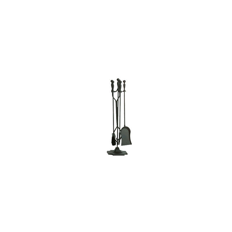 Ensemble d'outils de foyer en acier Wat