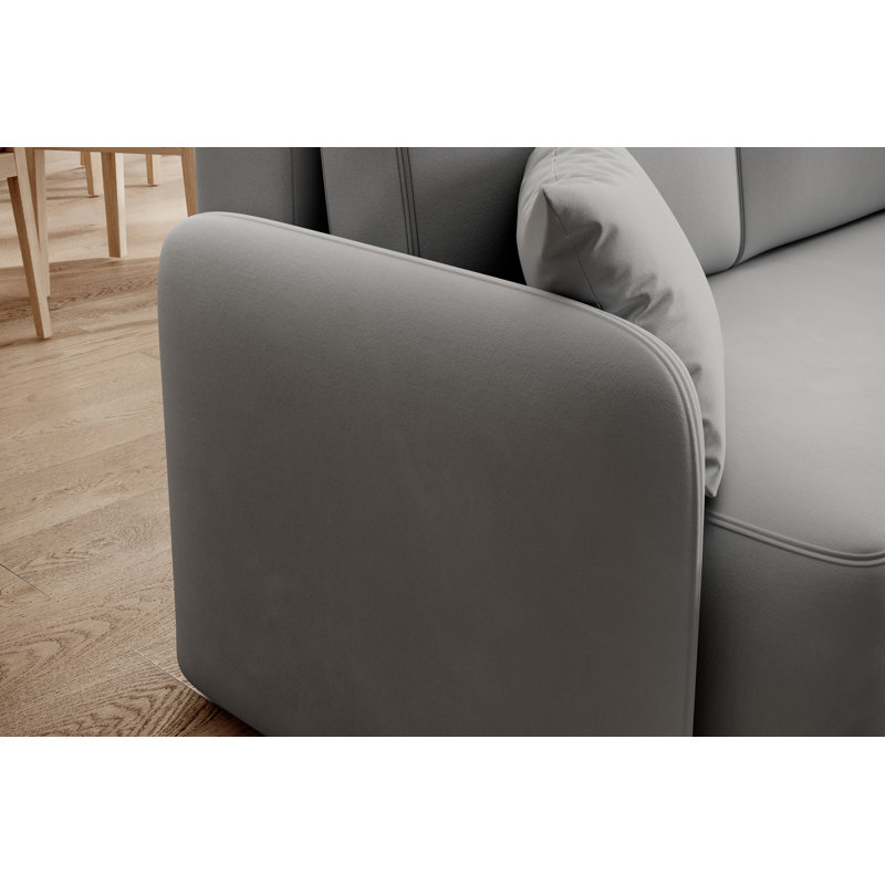 Marleah 3 Seater Sofa Bed, Light Grey, Right Hand Facing
