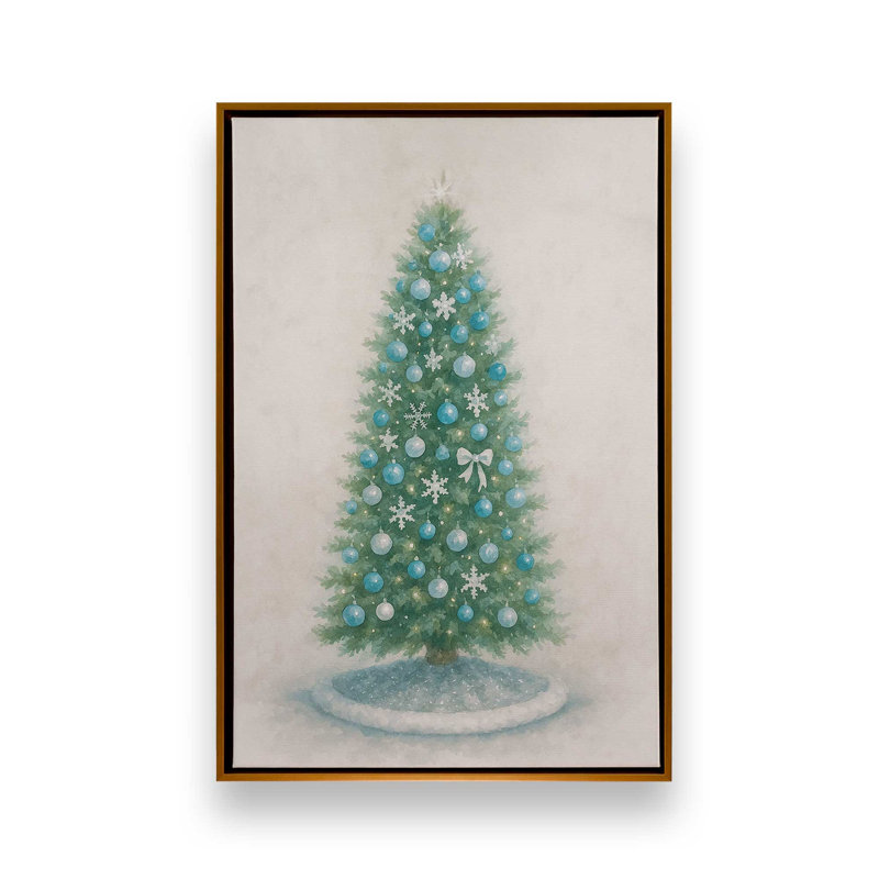 Impression sur toile Frosted Elegance, H 36,75 po x l 24,75 po, Or poli