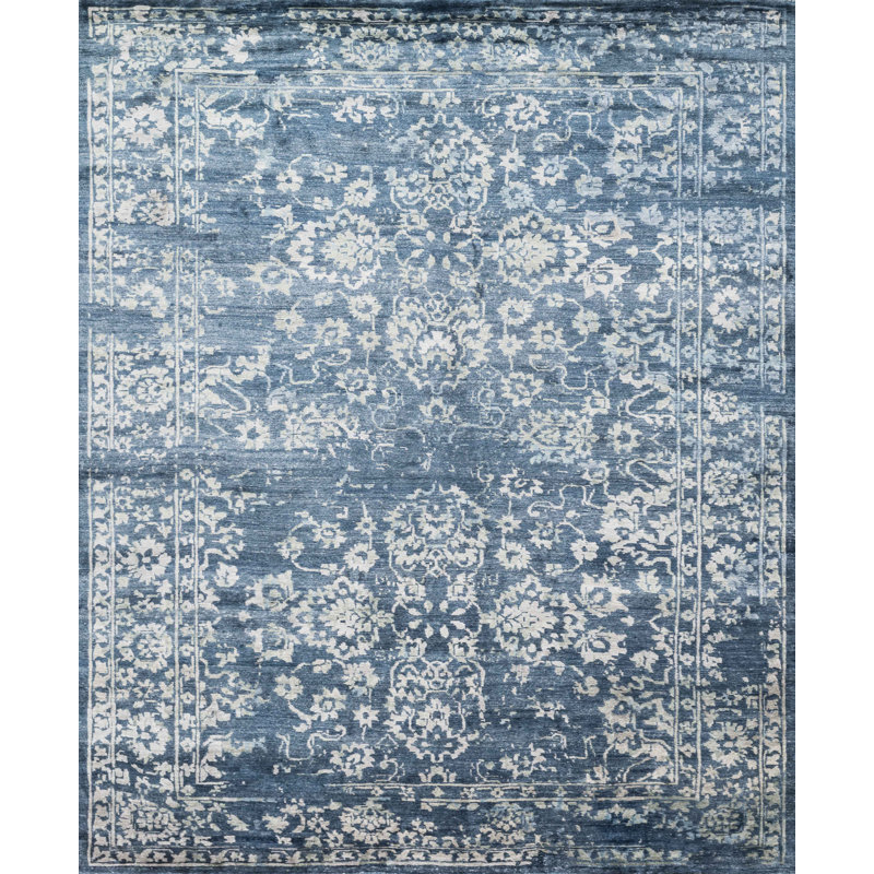 Mirage Rayon Oriental Indoor Rug, Rectangle 5'6'' x 8'6''
