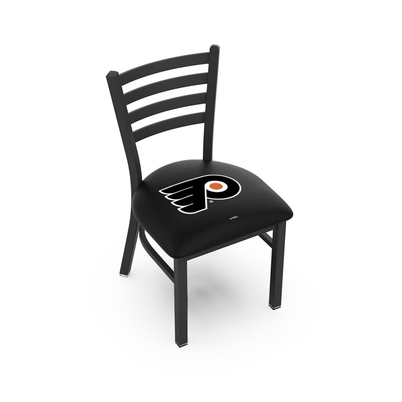 NHL Stationary Upholstered Dining Chair, Philadelphia Flyers - Black