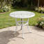 Outsunny Outdoor Garden Table Cast Aluminium, 60 x 60 cm White