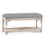 Summer Retreat Wicker Shelf Storage Bench-71425151-71425236