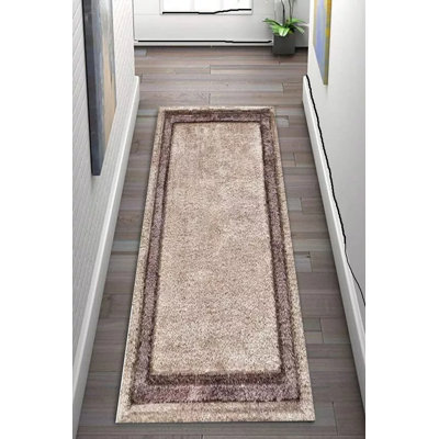 Secora Solid Colour Machine Tufted Shag Area Rug