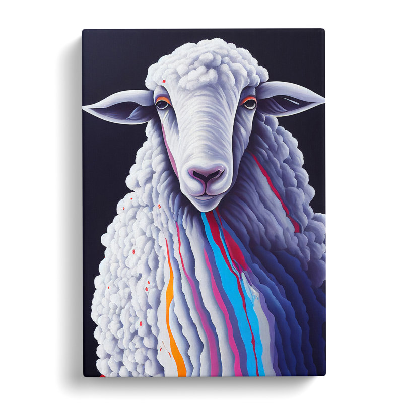 Colours Of The Sheep - Wrapped Canvas