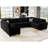 Shavera 8 - Piece Large U Shaped Corner Sofa Sectional Modular Sofa Living Room Couch Party Room Sofa-179979972
