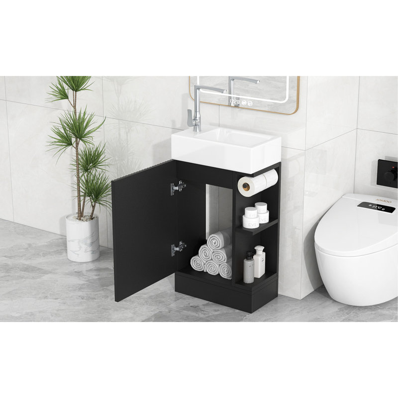 Meuble-lavabo polyvalent avec des fonctionnalités avancées pour une configuration de salle de bain idéale