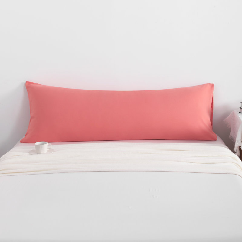 Housse de coussin pour le corps en microfibre brossée douce, taie pour le corps à fermeture à enveloppe, 20 po x 54 po, 1 paquet