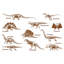 Papier peint de qualité supérieure - ensemble d'illustrations de dinosaures-29573833