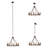 Serigo 8 - Light Steel Dimmable Wagon Wheel Chandelier
