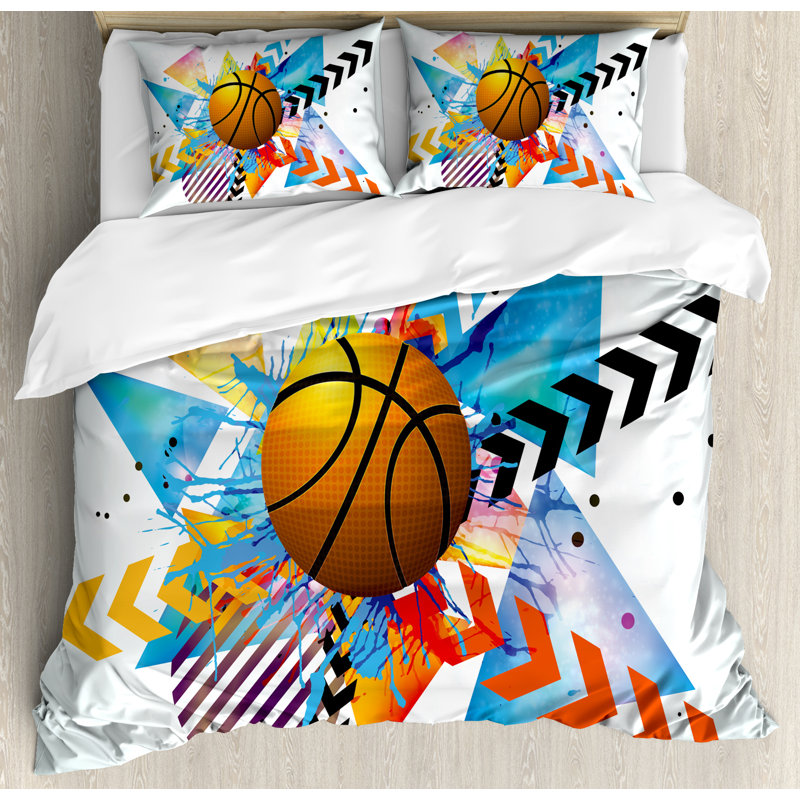 Teen Room Modern & Contemporary Polyester Duvet Cover, King Duvet Cover + 2 King Shams