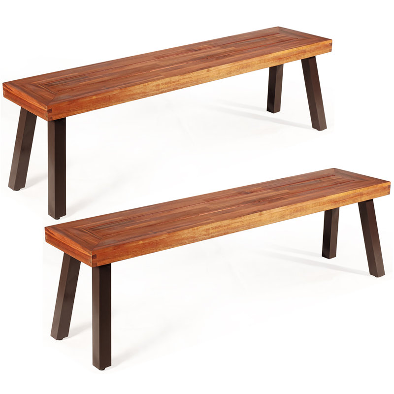 Banc de pique-nique en bois Leffel