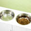 Large Elevated Dog Food Cabinet - 44L Storage, 9.5" . X 2.75", White Feeding Station With Storage Capacity, 14" Height,