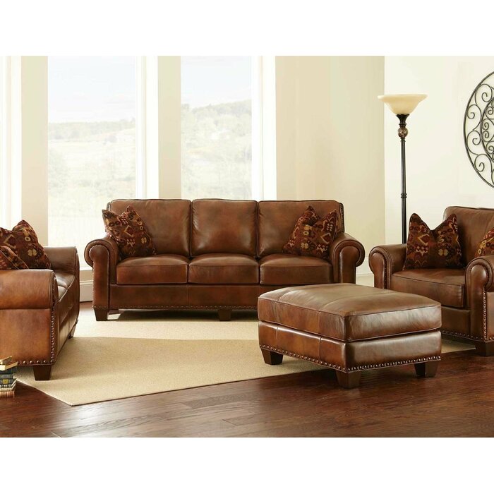 Wildon Home® Gerania 68'' Leather Loveseat & Reviews | Wayfair