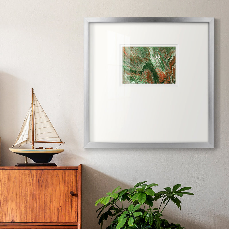 C42premium, reproduction encadrée, H 17 po x l 17 po x P 1,25 po, Papier encadré brun