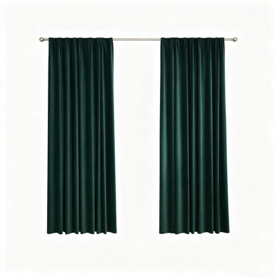 Velvet Blackout Curtain Panel Pair
