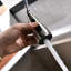 Robinet de cuisine rétractable, nickel brossé, laiton à poignée simple, commande tactile, options de jet d'eau, méthode d'installation pratique, rapide et facile